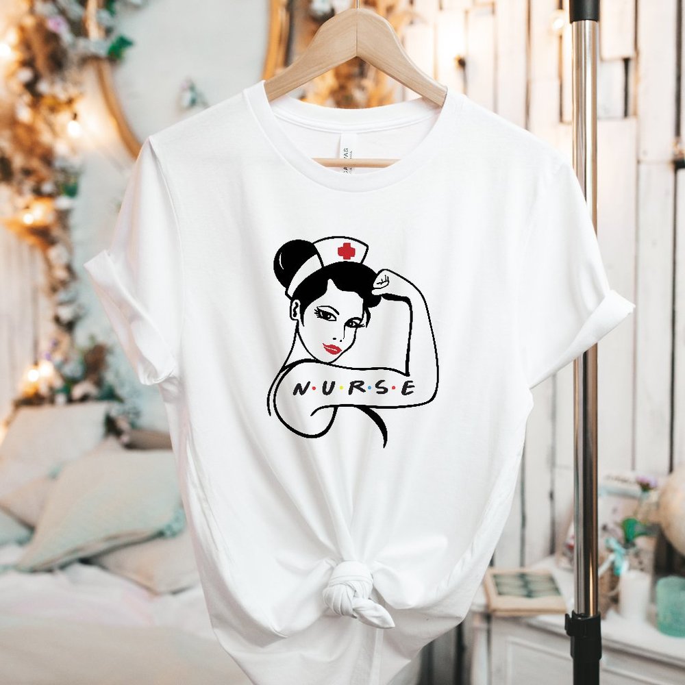 Nurse Graphic Tee Nurse Appreciation Tshirt Friends Inspired Tee Graphic Tshirt - Picture 2 of 4